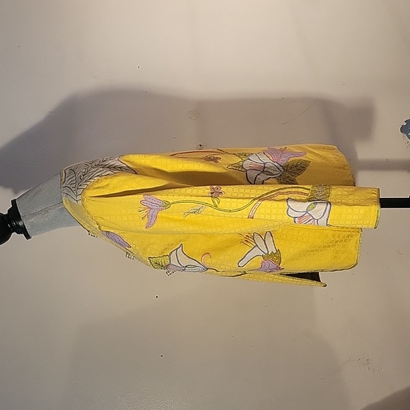 Wearable Art Indigo Moon Embroidered Asian Floral Jacket Size: S - Picture 4 of 11